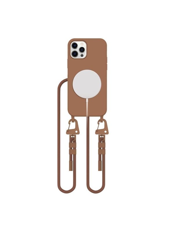 Tech-Protect MagNecklace MagSafe Case for iPhone 12 / 12 Pro - Brown