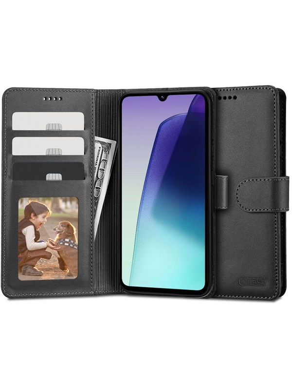Tech-Protect Wallet Case for Xiaomi Redmi 14C - Black
