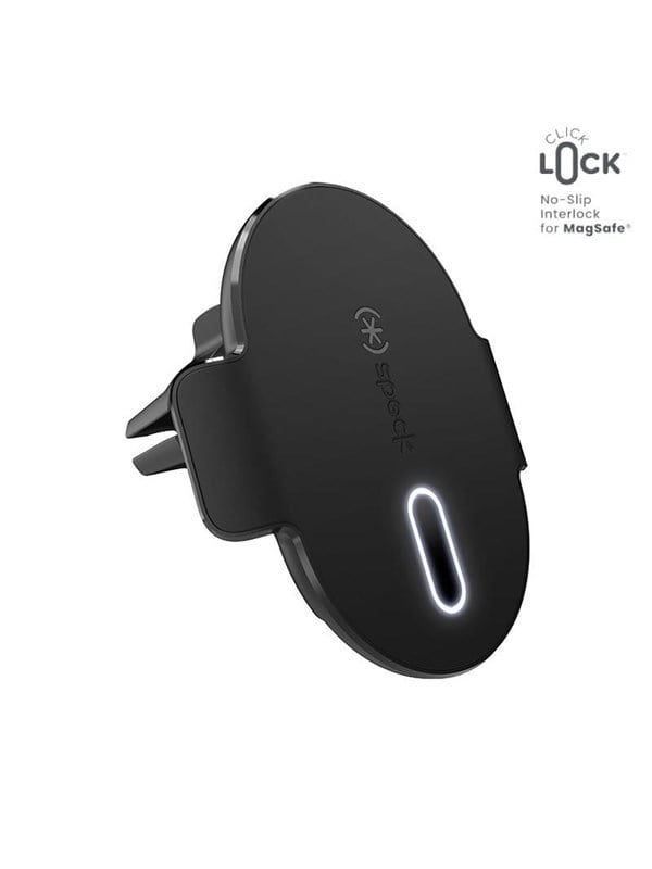Speck Charging Vent Mount  ClickLock - MagSafe Wireless Charging Car Holder - Black