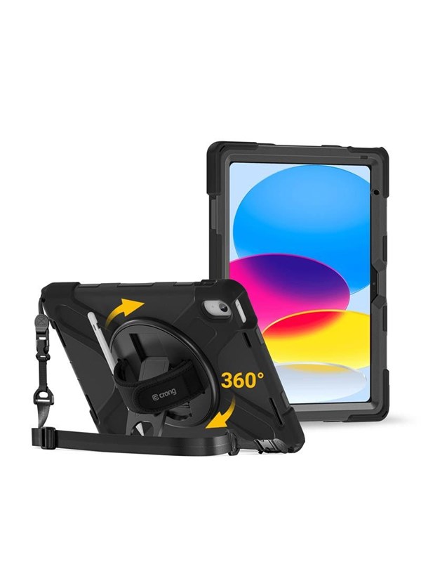 Image of CRONG Defender Plus - Rugged Case iPad 11" A16 (2025) / 10.9" (2022) - black