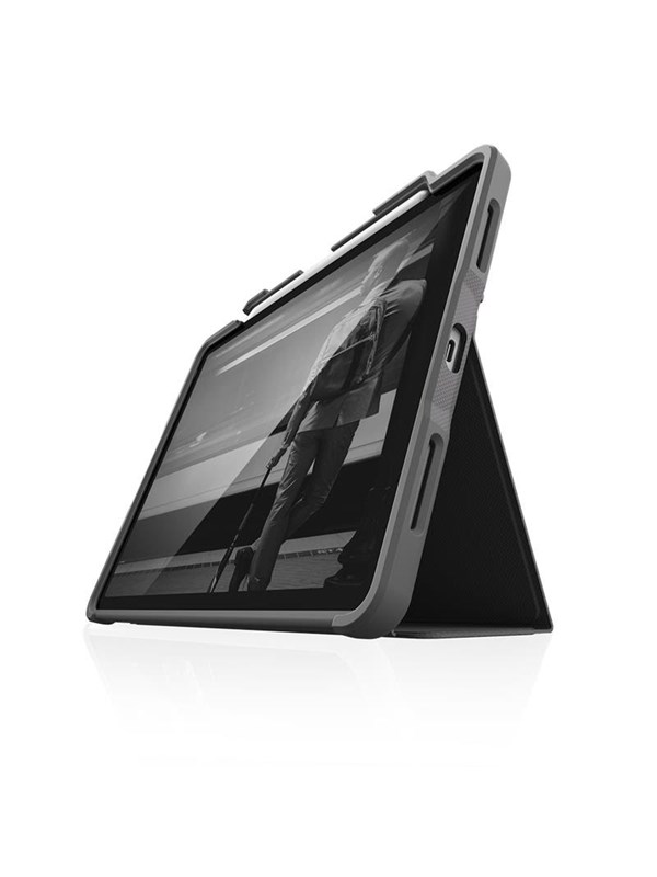 STM Dux Plus - Rugged Case for iPad Air 11 M3 (2025) / M2 (2024) / iPad Air 10.9 (5th-4th gen.) (2022-2020) MIL-STD-810G with Apple Pencil Holder - Black