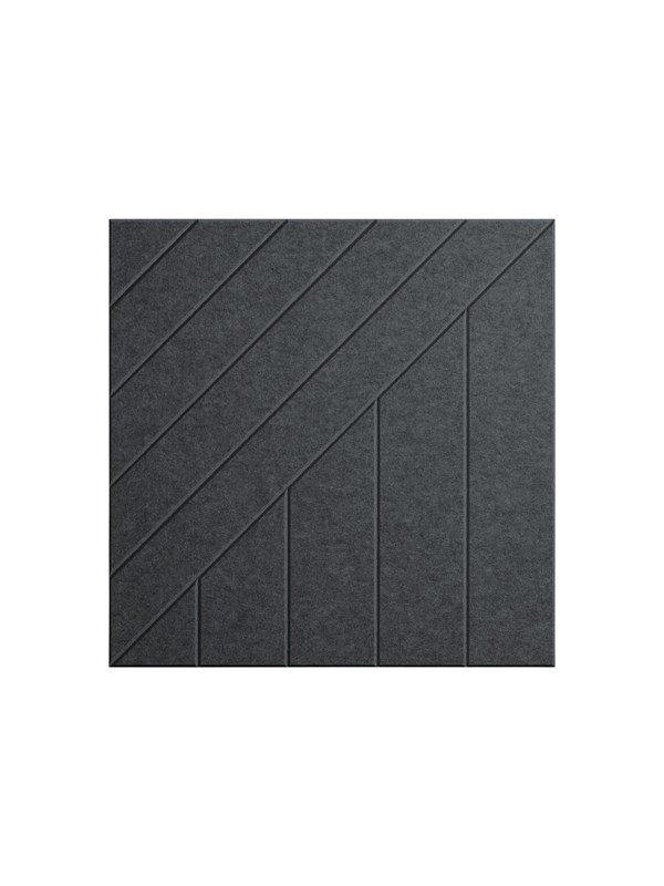 Middle Atlantic TruTile - acoustic wall panel - square - 61 x 61 cm - charcoal grey