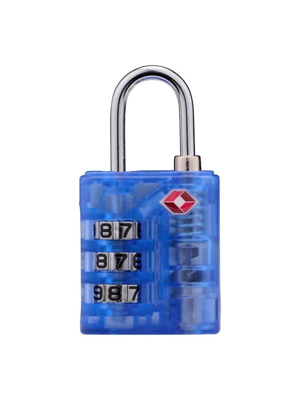 Dunlop - TSA combination lock for suitcase / luggage - Blue