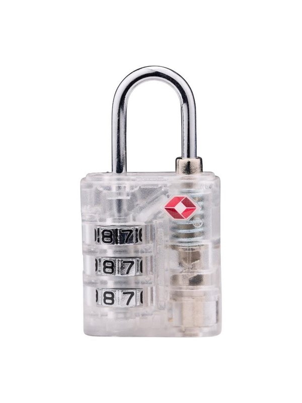 Dunlop - TSA combination lock for suitcase / luggage - White