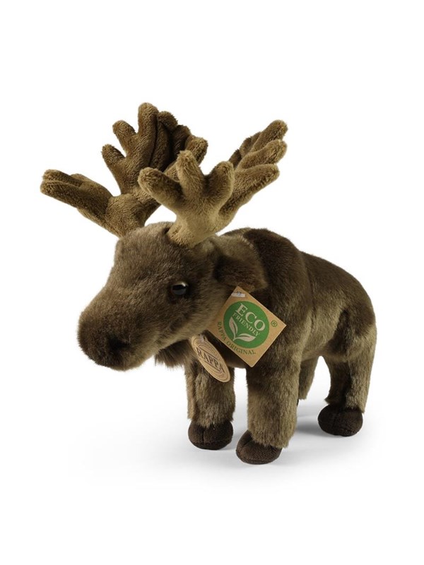 Rappa - Plush realistic moose mascot 24 cm Eco-Friendly
