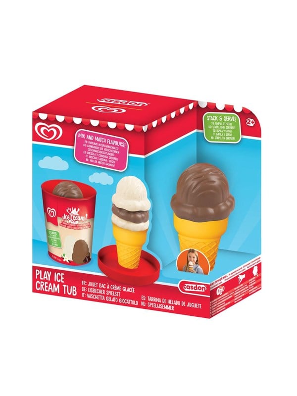 Casdon Spielzeugeis, Eiskugeln, Vanille und Schokolade