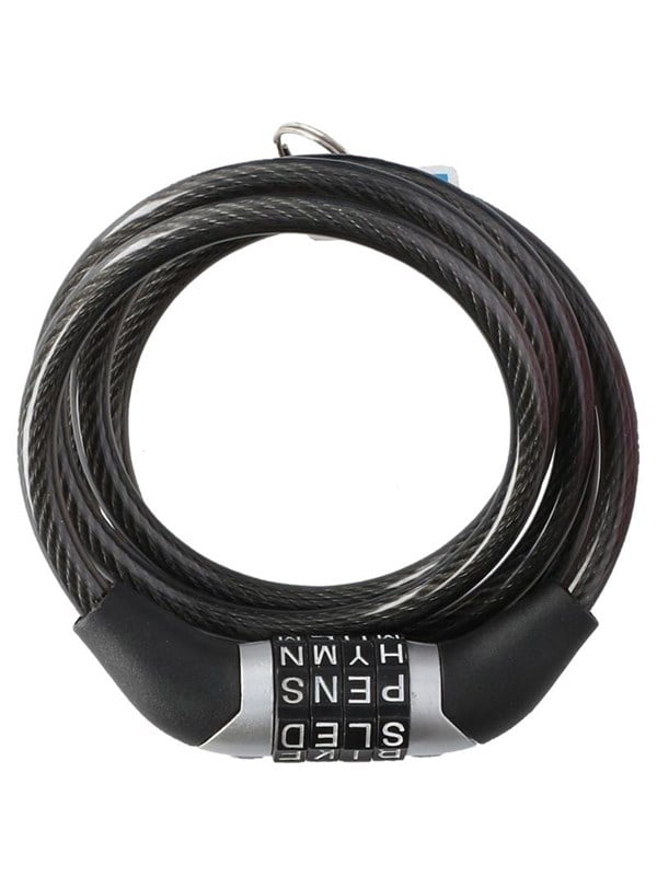 Dunlop - Bicycle Lock with Combination - Black
