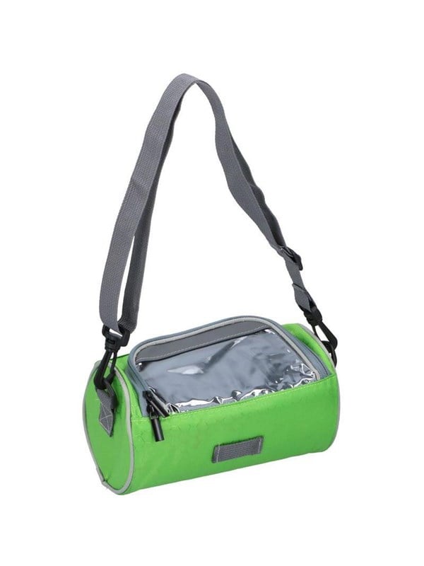 Dunlop - Handlebar bag / bicycle pannier with smartphone pocket - green