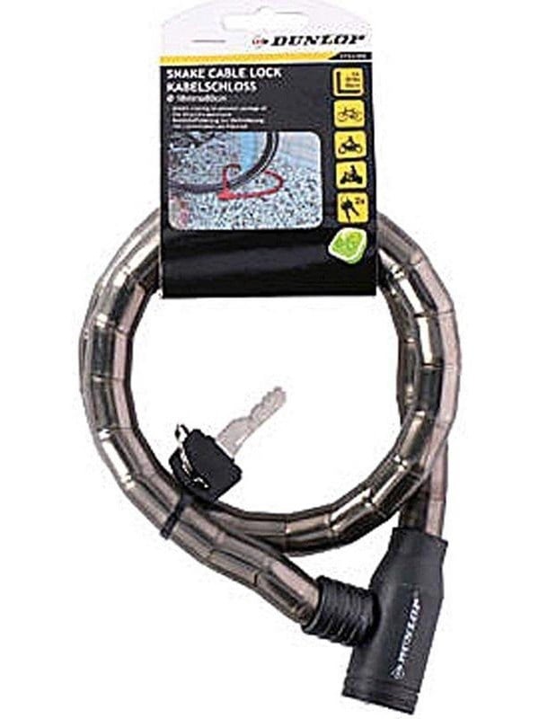 Dunlop anti-theft bicycle key lock - black