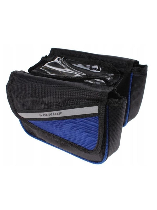 Dunlop - Bike bag / pannier for frame - Black/Blue