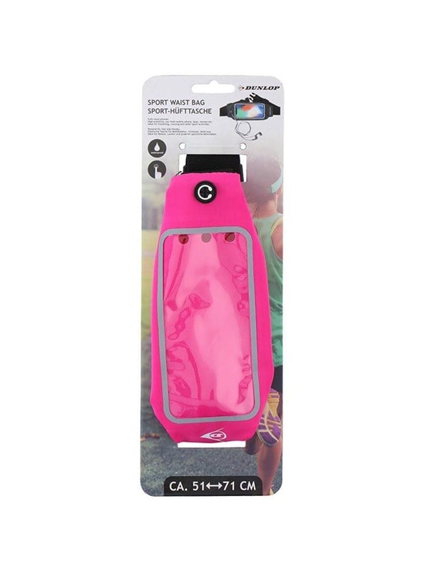 Dunlop - Sport Belt for Electronic Smartphone 51-71 cm - Pink