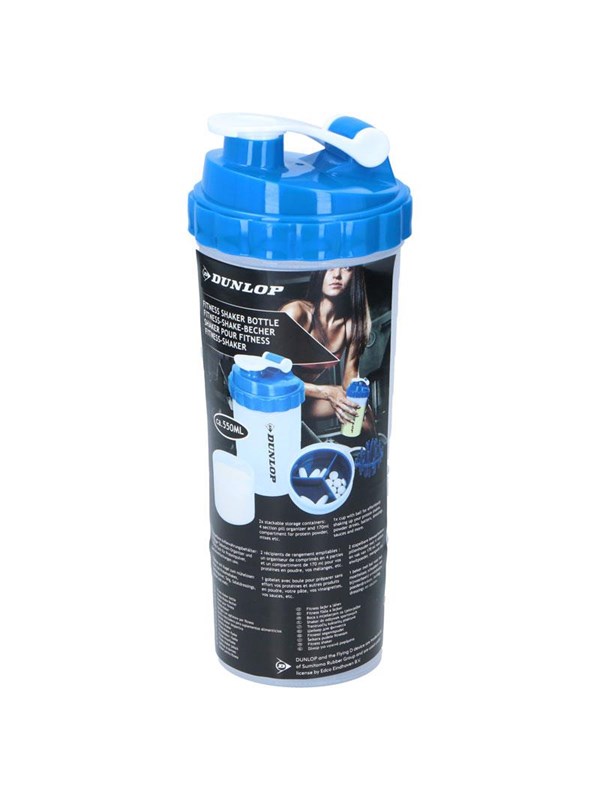 Dunlop - Sports shaker bottle with convenient closure 550 ml