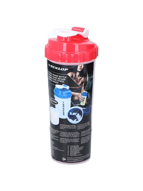 Dunlop - Sports shaker bottle with convenient closure 550 ml
