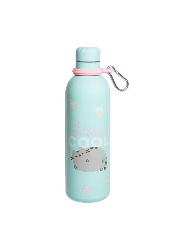Grupo Erik Trinkflasche Edelstahl Thermosflasche 500 ml Pusheen Cat - Sport Trinkflasche 500ml - Wasserflasche Kinder - Sportflasche Kinder Kawaii Stuff