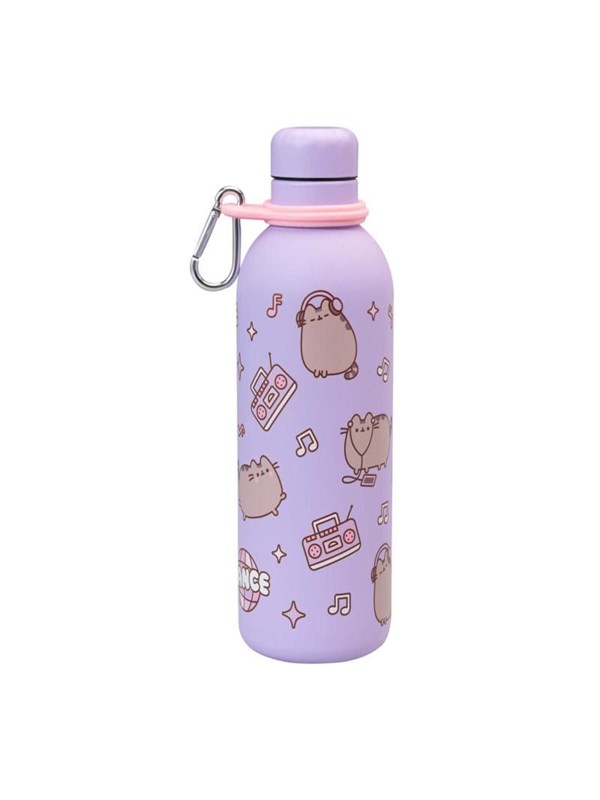 Grupo Erik Trinkflasche Edelstahl Pusheen Thermosflasche 500 ml - Sport Trinkflasche 500ml - Wasserflasche Kinder - Sportflasche Kinder Pusheen Fanartikel