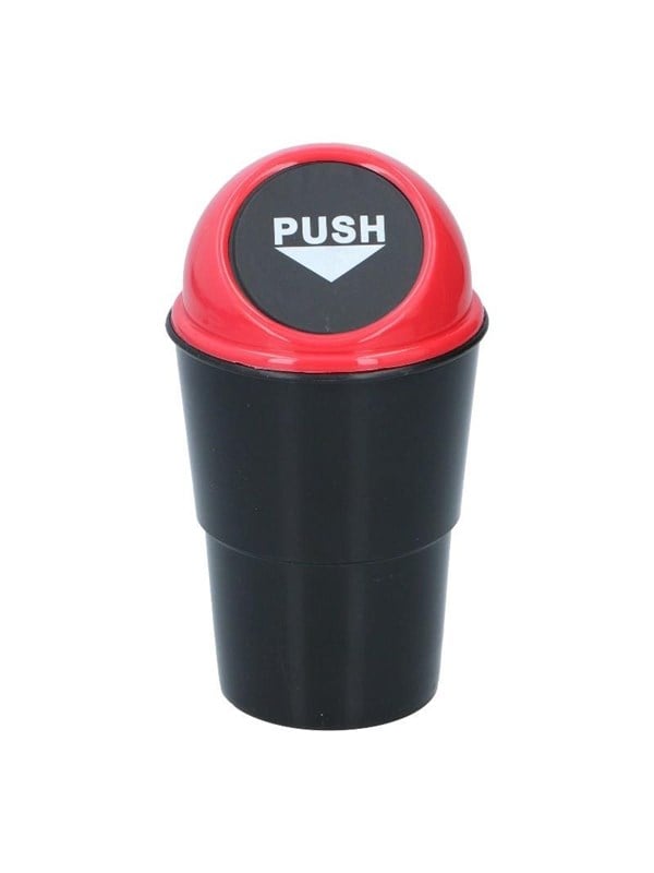 Dunlop - Car Trash Bin 400 ml 10x17 cm - Red / Black