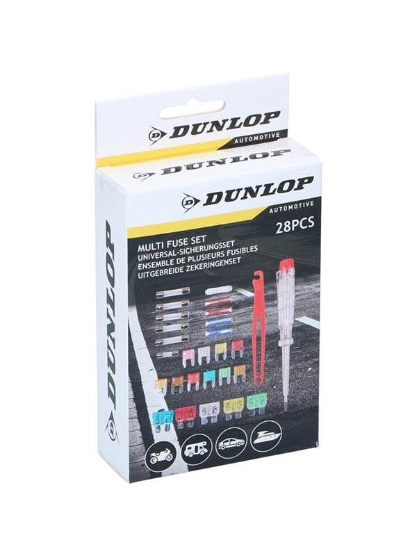 Dunlop - Fuse kit + voltage tester 28 items