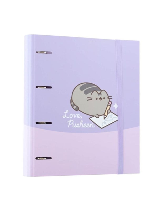 Pusheen - A4 binder from the Moments collection - 4 rings elastic band
