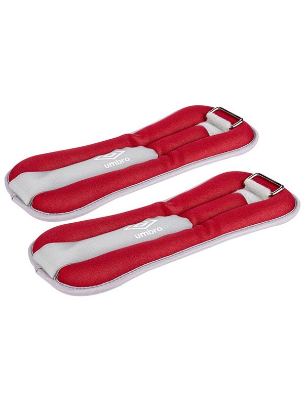 Handgelenk und Knöchel Gewichte - 2 Stück von 1000Gr - Verstellbar mit Klettverschluss - Komfortable Passform - Grau Rot