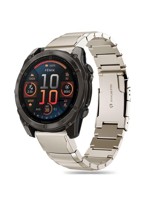 Tech-Protect SteelBand Bracelet for Garmin Fenix 5X / 5X PLUS / 6X / 6X PRO / 7X / 8 (51 MM) - Titanium
