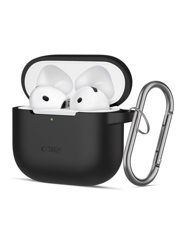 Image of Tech-Protect Silicone Hook Case for AirPods 4 - Black