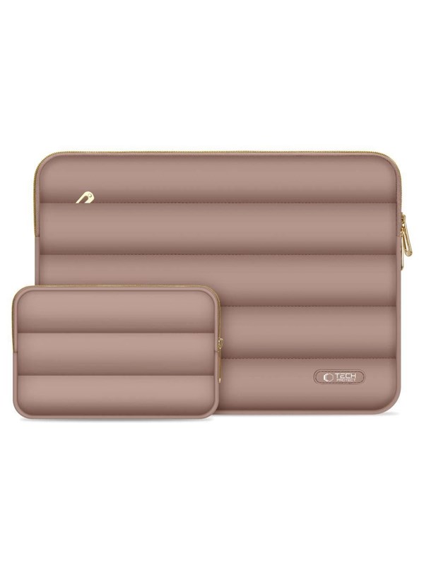 Tech-Protect Puffy Laptop Bag 15-16" - Brown