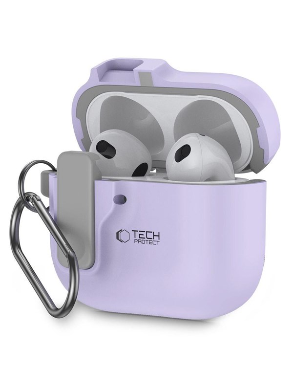 Tech-Protect Slim Hook Case for AirPods 4 - Purple