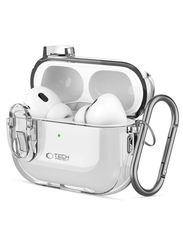 Tech-Protect Slim Hook Case for AirPods 1/2 - Transparent
