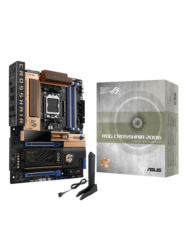ASUS ROG CROSSHAIR 2006 Mainboard - AMD X870E - AMD AM5 socket - DDR5 RAM - ATX