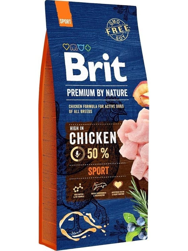 Brit Premium by Nature Sport Chicken - dry dog food - 15 kg