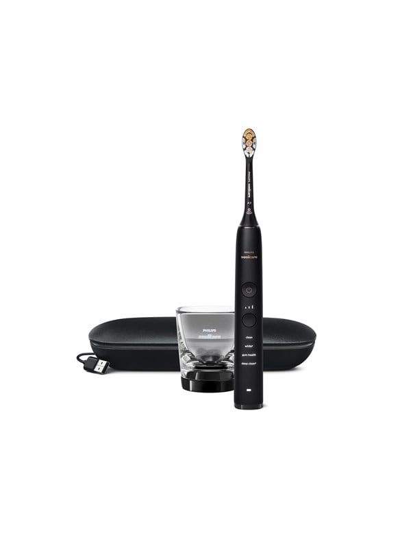 Philips Elektrische Zahnbürste Sonicare DiamondClean 9000 HX9911 - tooth brush - black