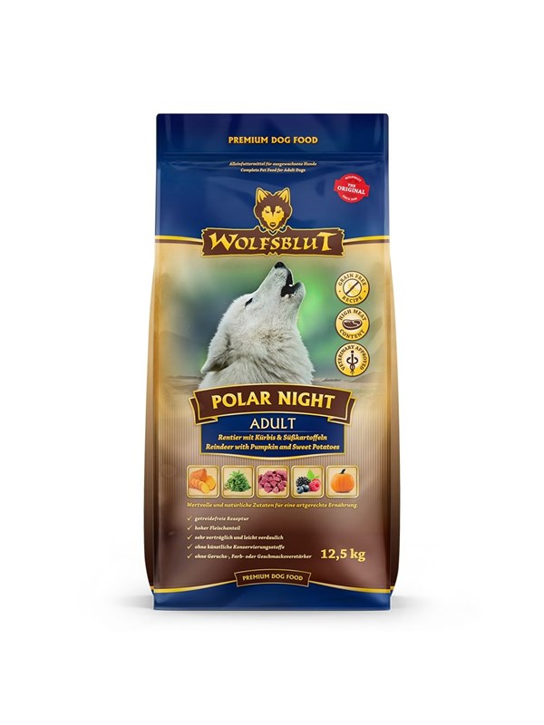 Wolfsblut Polar Night Reindeer with sweet potatoes - dry dog food - 12.5kg