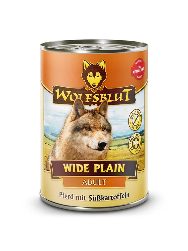 Wolfsblut Wide Plain Horse meat with sweet potatoes - wet dog food - 395g