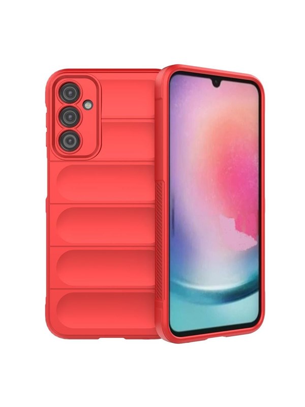 Hurtel Magic Shield Case for Samsung Galaxy A24 4G Flexible Armored Cover Red