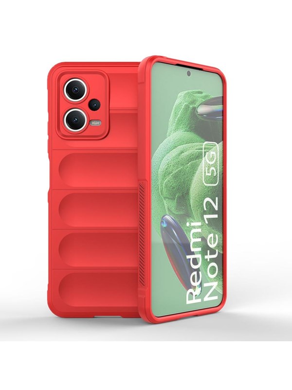 Hurtel Magic Shield Case for Xiaomi Redmi Note 12 5G / Poco X5 5G Flexible Armor Cover Red