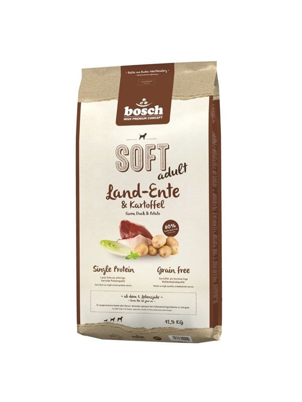 SOFT Land-Ente & Kartoffel 125 kg Hundefutter Trockenfutter