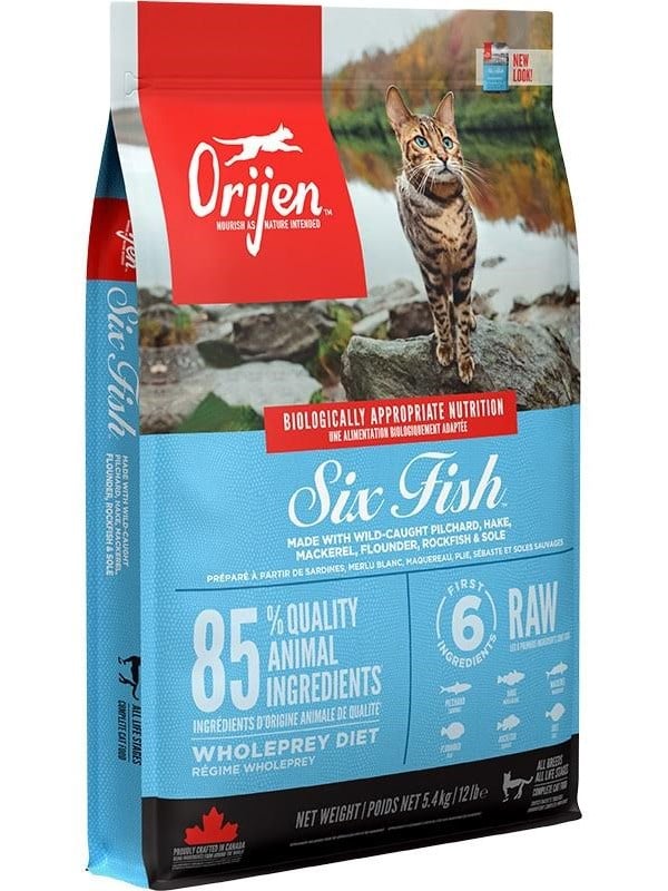 ORIJEN Six Fish Cat - dry cat food - 54kg
