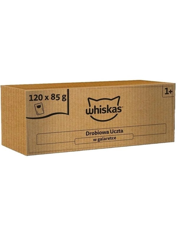 Whiskas Feast in Jelly Poultry  wet cat food  120x85g