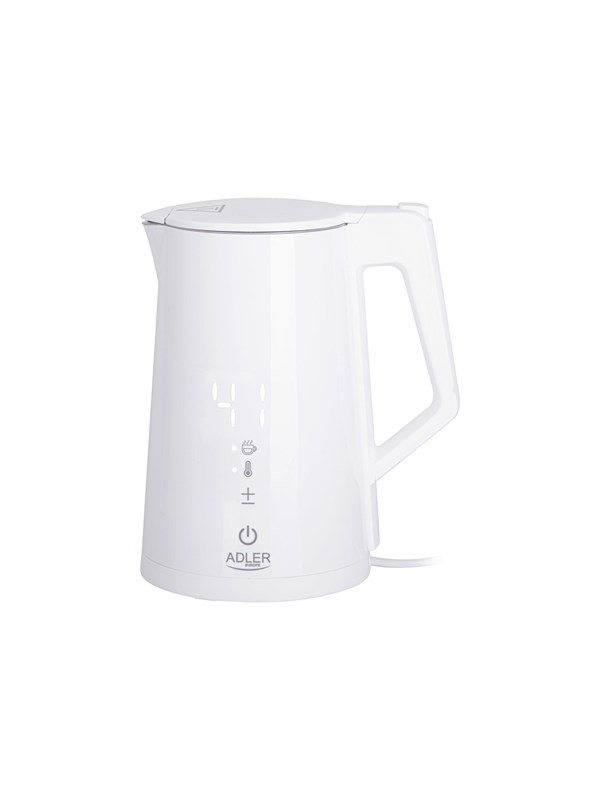 Adler Wasserkocher AD 1345w - kettle - white - Weiß - 2200 W