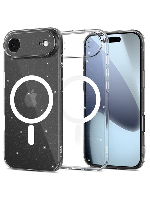Tech-Protect FlexAir MagSafe Case for iPhone 17 Air - Clear Glitter