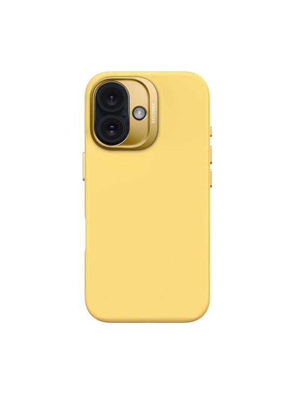 Decoded AntiMicrobial Silicone Backcover for iPhone 16 Popcorn (light Yellow)