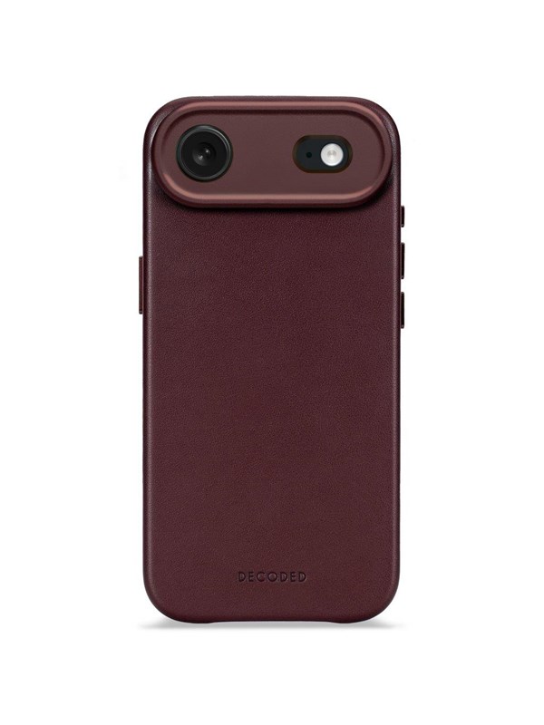 Decoded - Leather Backcover for iPhone 17 Air - Dark Ruby