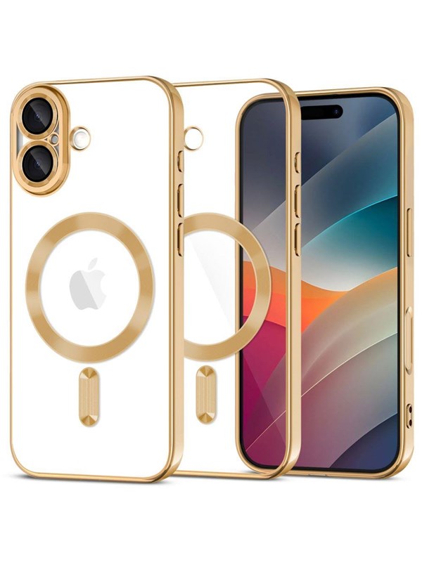Tech-Protect MagFlex MagSafe Case for iPhone 17 - Clear Gold