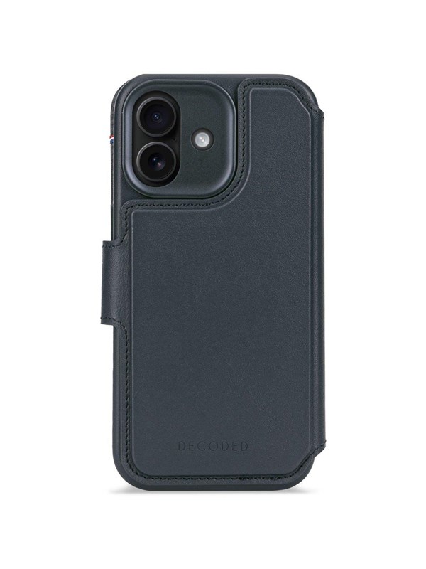 Decoded - Leather Detachable Wallet for iPhone 17 - Navy Shadow
