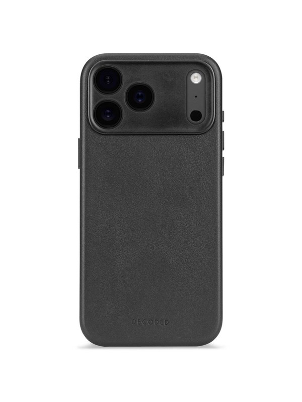 Decoded Leather Backcover MagSafe für das Apple iPhone 17 Pro - Schwarz