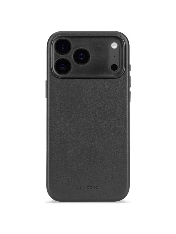 Decoded Leather Backcover MagSafe für das Apple iPhone 17 Pro Max - Schwarz