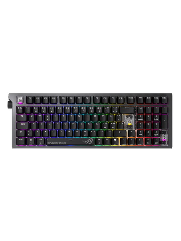 ASUS ROG Strix Morph 96 Wireless - Gaming Tastatur - 96% - Nordic ISO - Schwarz