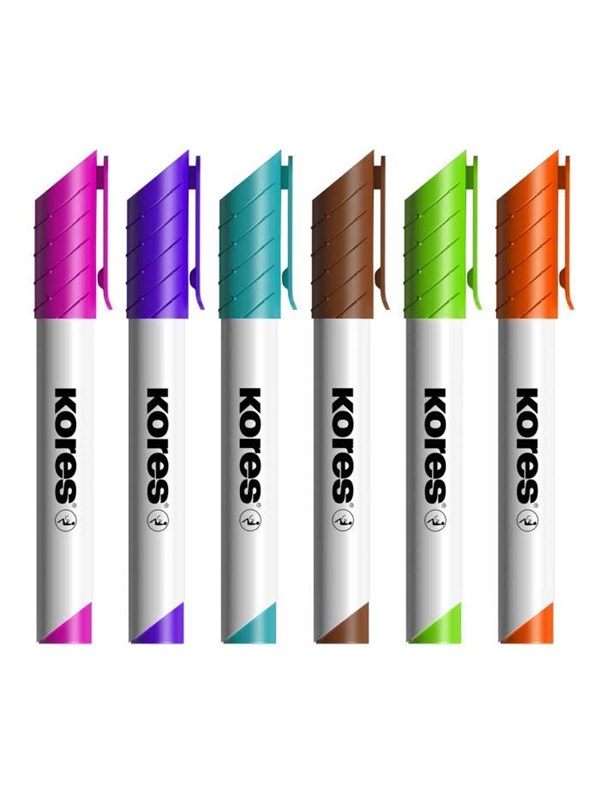 Kores Whiteboardmarker 3mm Rundspitze Set mit 10 Farben