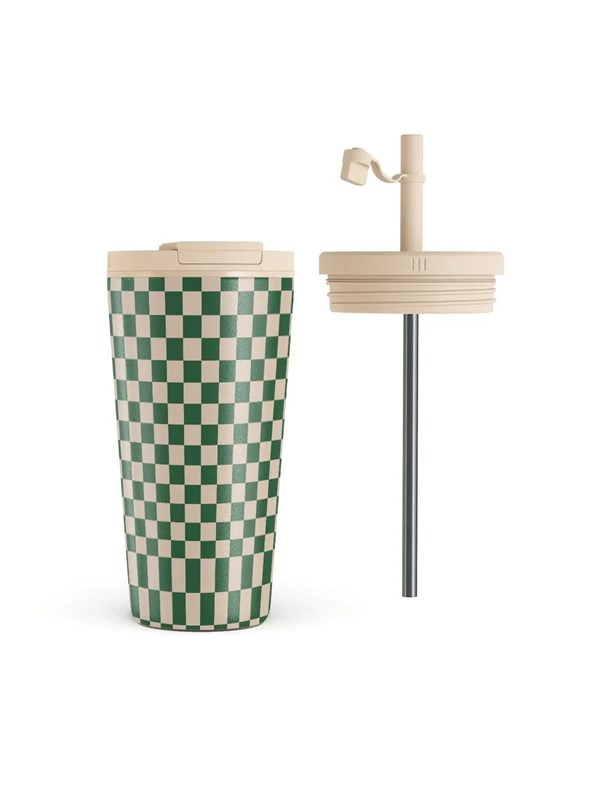 Burga Ivy League - Travel Mug 500ml with Flap  Straw Set
