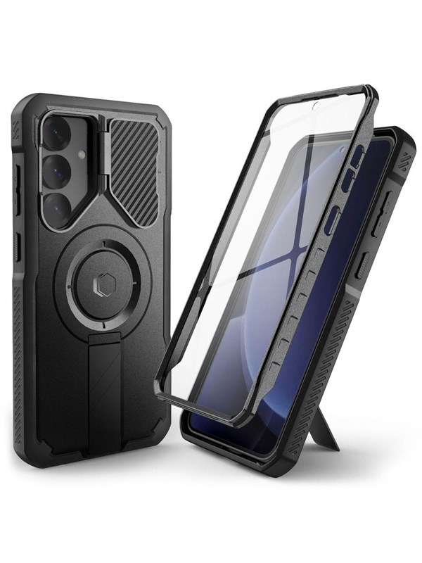 Tech-Protect Kevlar MagSafe+ Case for Samsung Galaxy S25 Plus - Black